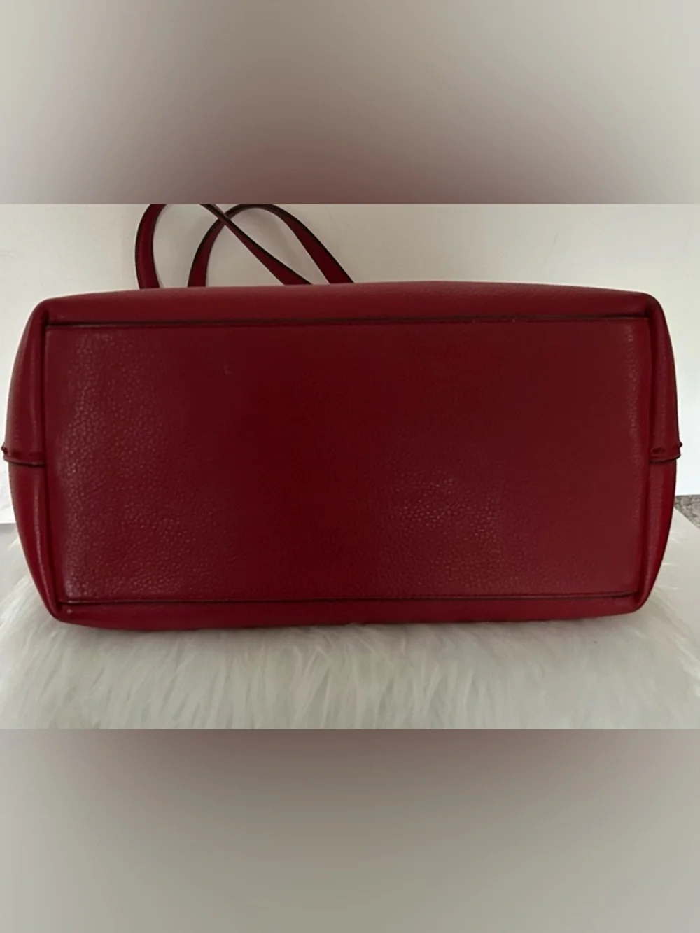Cole Haan Red Leather Shoulder bag structured tote bag everyday